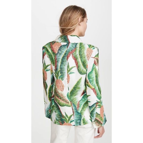 FARM RIO Forest Palm Linen Blazer - Picture 5 of 13